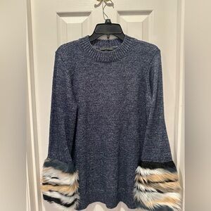 Boston Proper Navy Knit Sweater